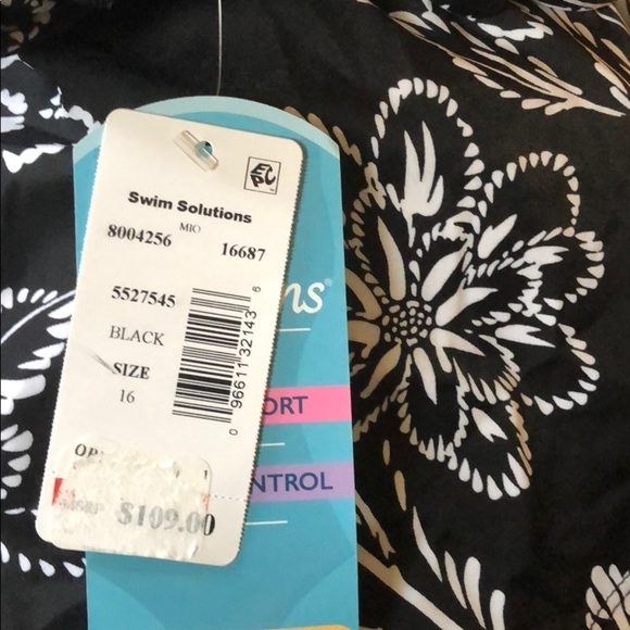 SWIM Solutions Tummy Control Floral One Piece - Picture 6 of 6